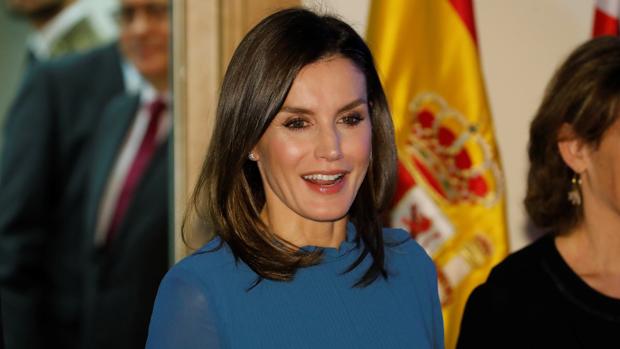 La Reina Letizia momentos antes de participar en la entrega