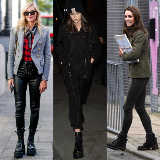 Botas de combate, a los pies de «royals» y famosas