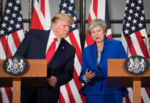 Donald Trump y Theresa May