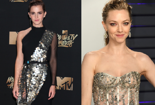 Las actrices Emma Watson y Amanda Seyfried.