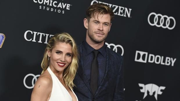 Elsa Pataky y Chris Hemsworth en la premiere de «Avengers:Endgame» en Los Ángeles.