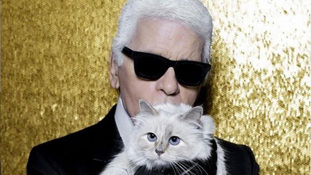 Karl Lagerfeld y su gata, Choupette