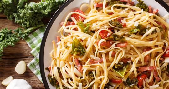 Cocida congelar pasta