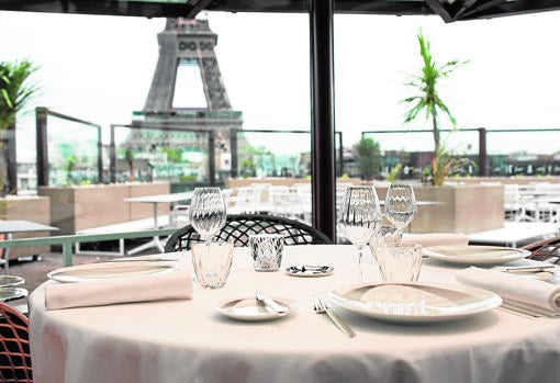 The ADMO has a beautiful view of the Eiffel Tower