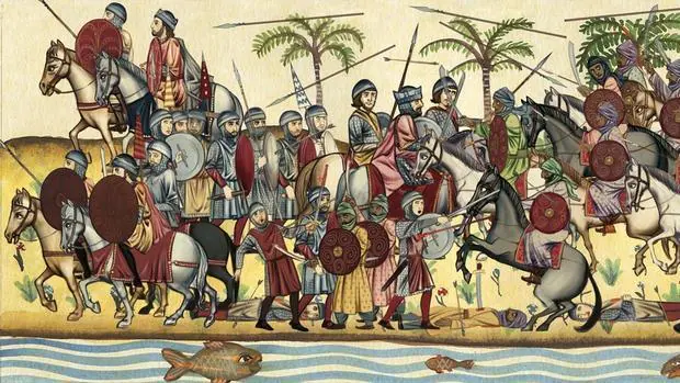 La derrota visigoda en la batalla de Guadalete
