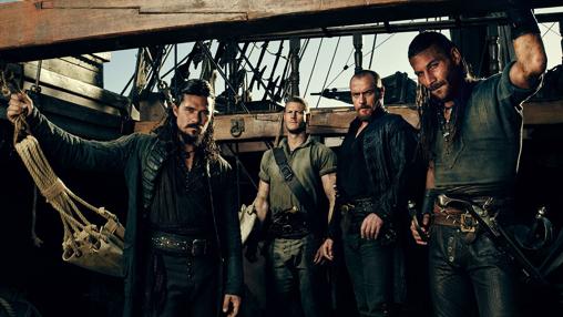 Cartel promocional de la tercera temporada de Black Sails
