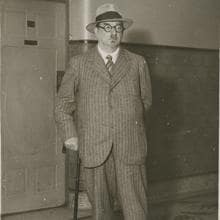 Lunacharski, durante su estancia de incógnito en París, en 1930