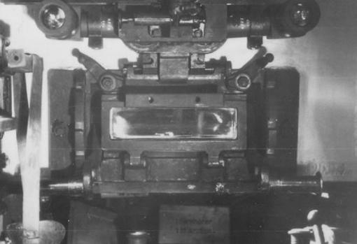Bloque de vidrio blindado (interior del Tiger I)