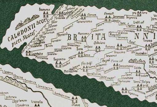 Britania en la Tabula Peutingeriana