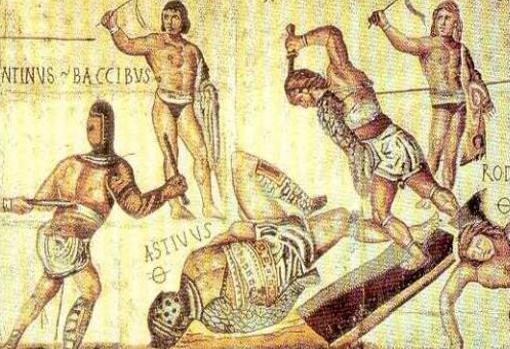 Representación clásica de los gladiadores