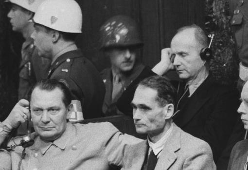 Goering, durante una de las sesiones del juicio