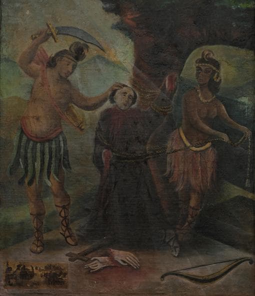 Cuadro del martirio de Fray León de San José