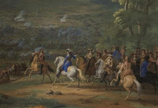 El Duque de Enghien en la batalla de Rocroi.