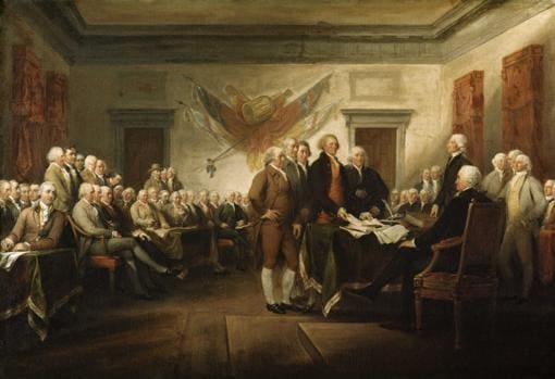 Firma de la Declaración de Independencia de los EEUU
