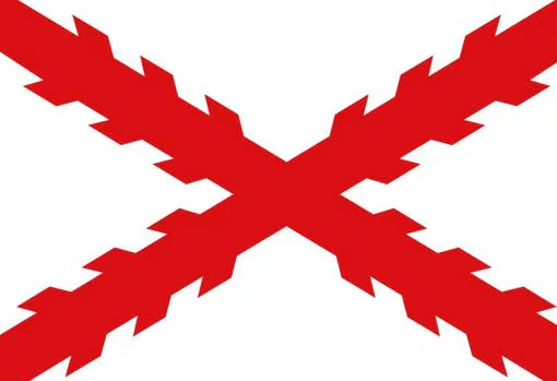 Bandera del Virreinato de Nueva España que forma parte del Imperio español que fundó ciudades como San Francisco (California), Los Angeles (California), San Antonio (Tejas), Pensacola (Florida) o San Agustín (Florida)