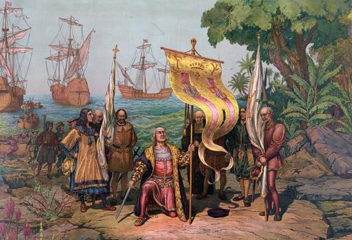 Llegada de Cristóbal Colón a las Américas