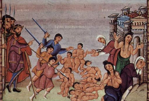 El degüello de los inocentes, según un manuscrito del siglo X.