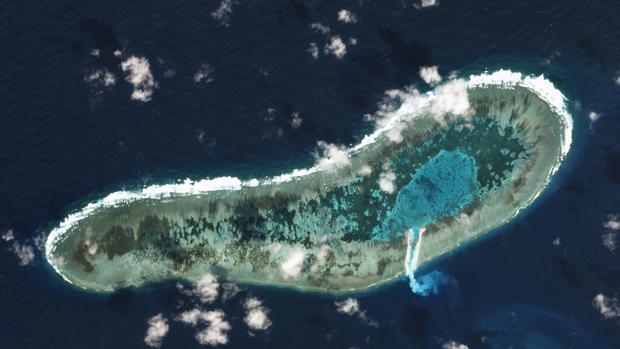 La isla de Spratley en el Mar del Sur de China