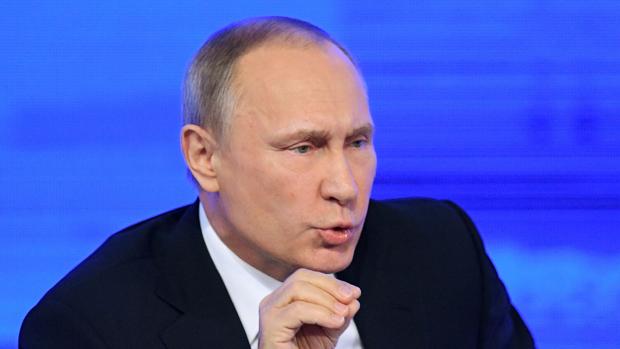 Putin hoy, durante su conferencia de prensa anual en el Kremlin