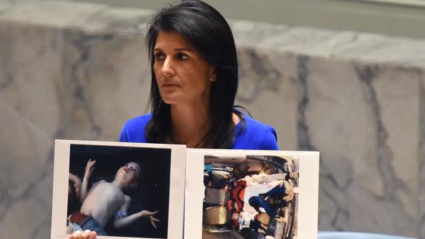 La embajadora estadounidense, Nikki Haley