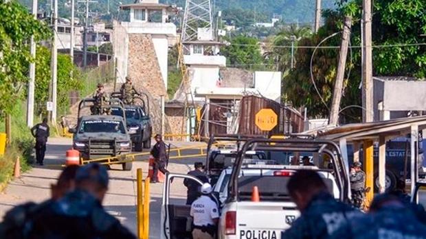 Imagen de los exteriores de la prisión de Acapulco en México
