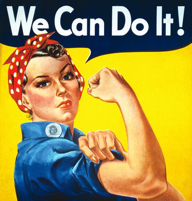 Icónico cartel de Rosie la Remachadora, del artista J. Howard Miller