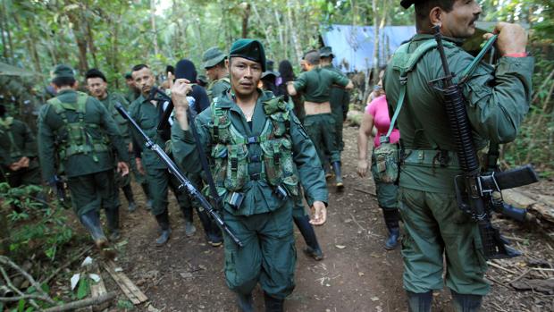Guerrilleros del Bloque Sur de las FARC, en 2016