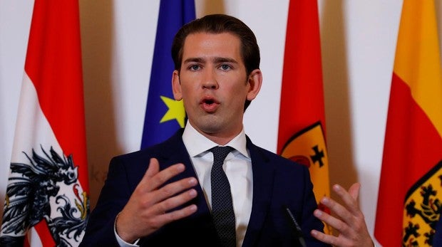 El canciller austriaco, Sebastian Kurz, en Viena
