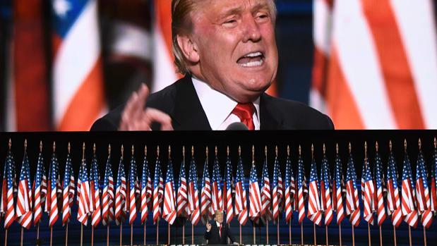 Trump, en el cierre de la Convención Nacional Republicana, el 21 de julio de 2016
