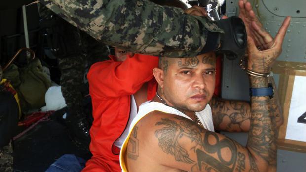 Miembros de la mara Barrio 18 Foto: AFP
