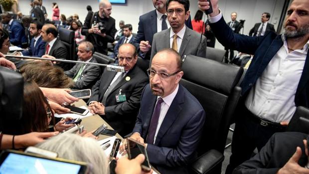El ministro de Energía de Arabia Saudí, Khalid al-Falih antes del inicio de la 175º reunión ordinaria de la OPEP