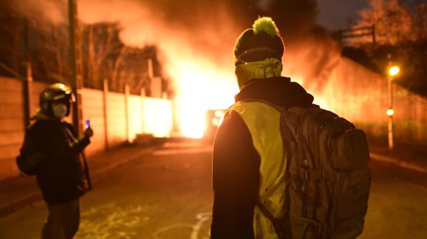 Protesta de «chalecos amarillos» el pasado 11 de diciembre en Le Mans