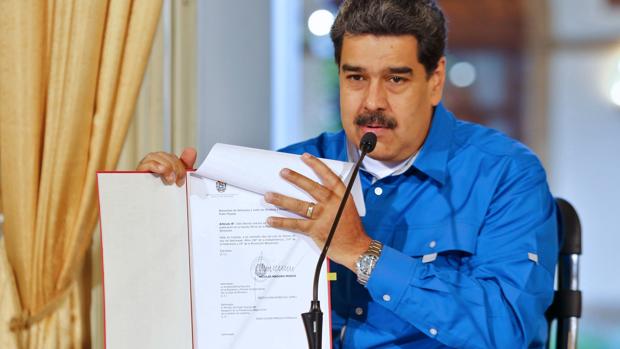 El presidente ilegítimo de Venezuela, Nicolás Maduro