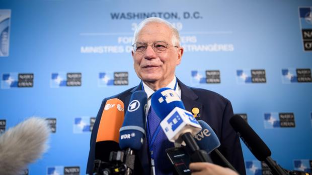 Josep Borrell, a su llegada a la cumbre de la OTAN