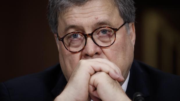 El fiscal general de EE.UU., William Barr, la pasada semana ante el comité judiciario del Senado