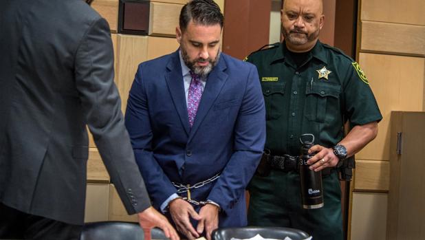 Pablo Ibar, en la sala de vistas del tribunal del condado de Broward
