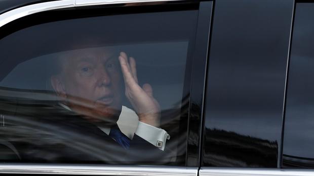 Donald Trump, este lunes en Londres