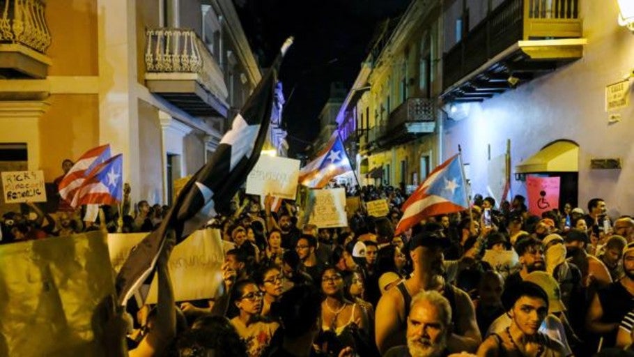 Disturbios en Puerto Rico por los insultos del gobernador en un chat