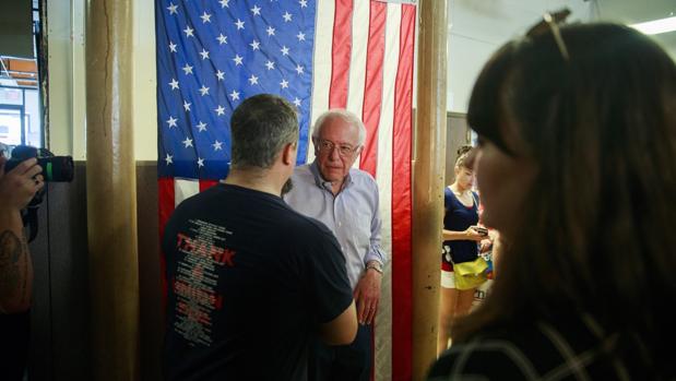 El senador Bernie Sanders, que se postula para la nominación demócrata para presidente de los Estados Unidos