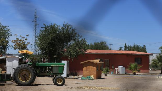 Vista general de la finca donde fueron asesinadas las pequeñas, en Ciudad Juárez