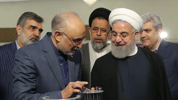 Hasan Rohani en ell instituto de investigación nuclear