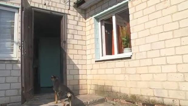 Entrada de la casa donde ocurrió el suceso