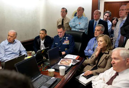 La foto de Obama y sus colaboradores durante la operación contra Bin Laden