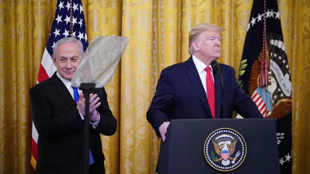 Donald Trump y Benjamín Netanyahu, en la Casa Blanca