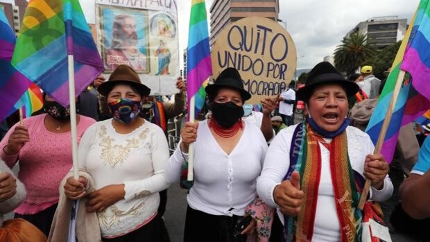 El indigenismo se manifiesta en Quito tras su derrota