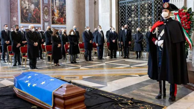Emoción y lágrimas en el funeral de Estado para despedir al presidente del Parlamento Europeo