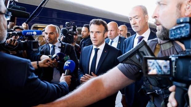 Macron llega a Kiev para recordar el lugar que Francia ocupa en Europa