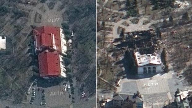 Rusia lanzó dos bombas de 500 kilos contra el teatro de Mariúpol, con civiles dentro, de forma «deliberada»
