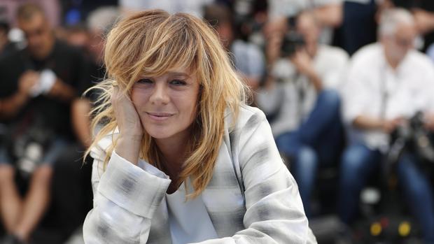 Emma Suárez, ayer en Cannes en la presentación de «Las Hijas de Abril»