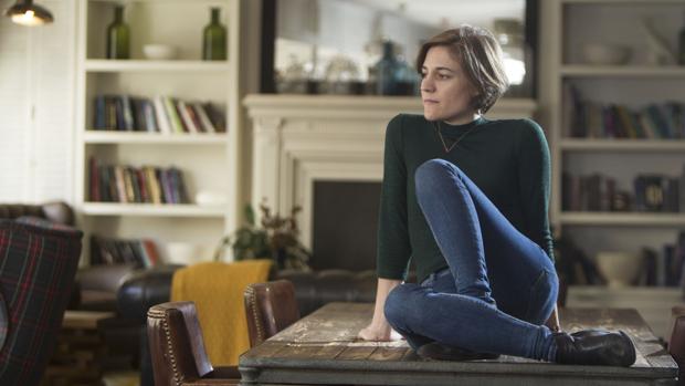 Carla Simón, directora de «Verano 1993», antes de la entrevista para ABC
